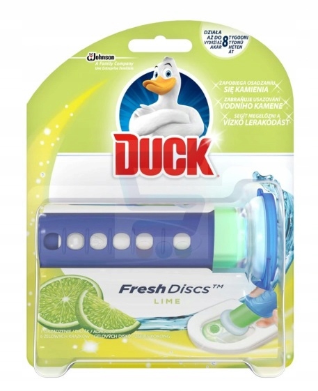 

Duck Wc Krążek Żelowy Lime + Urządzenie 6SZT.