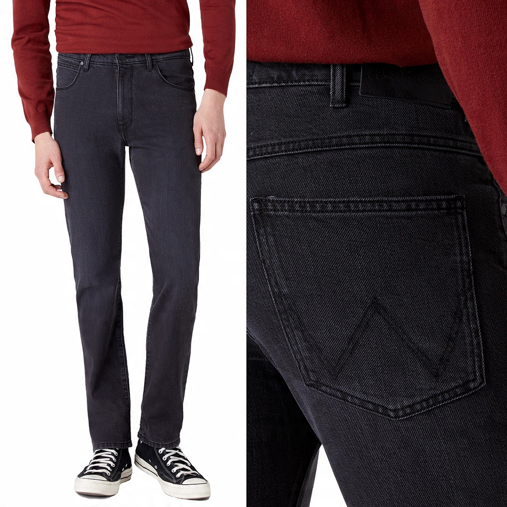 

Wrangler Arizona Blackstrap Szare Męskie W38 L30