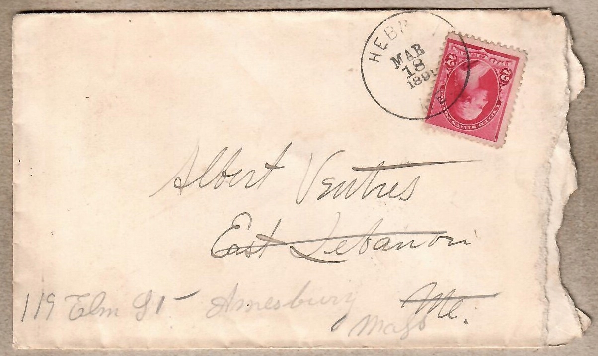USA, 1891 r. koperta