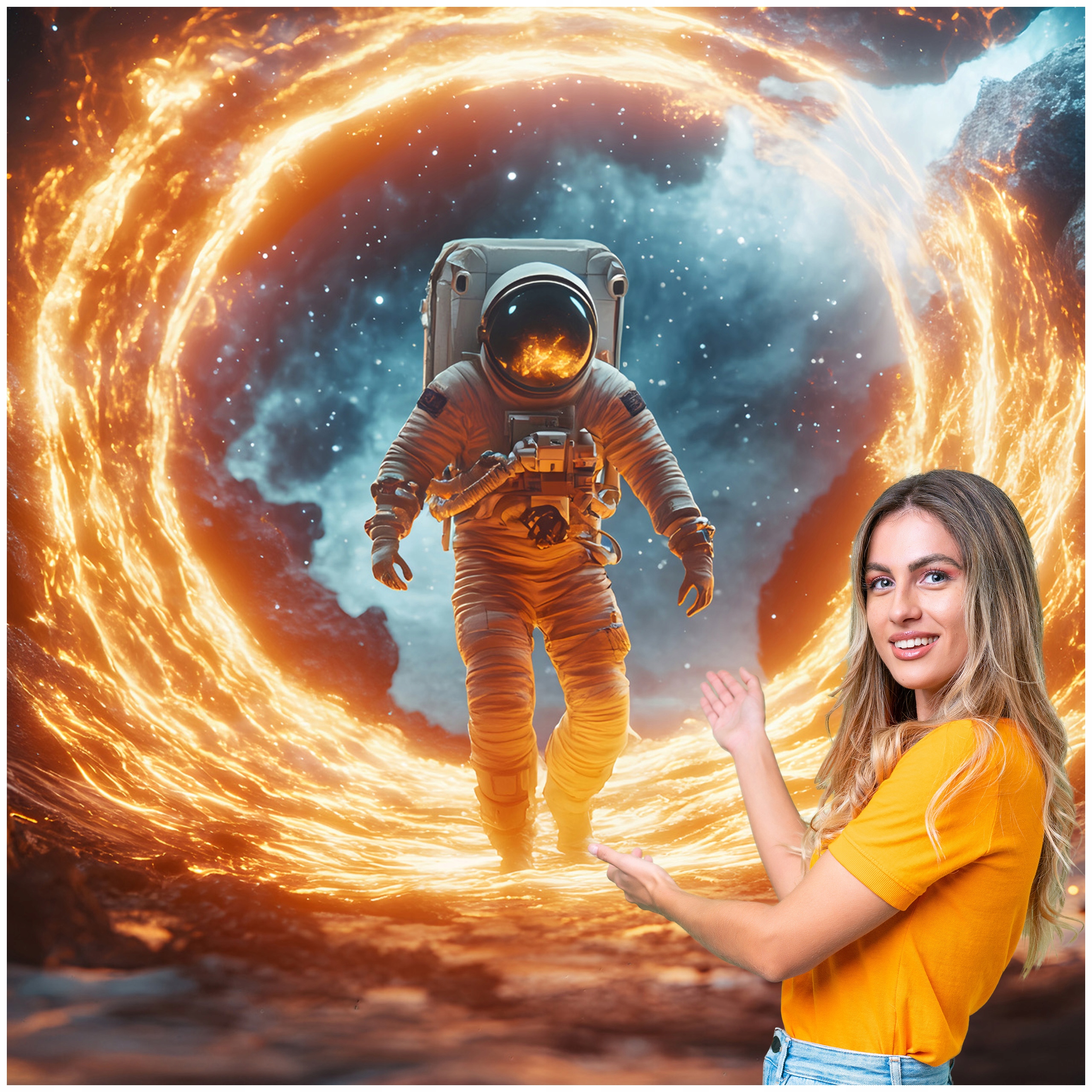 Fototapeta 3D Tunel Koridor Časopisu Vesmírny 196x260 TUN22W