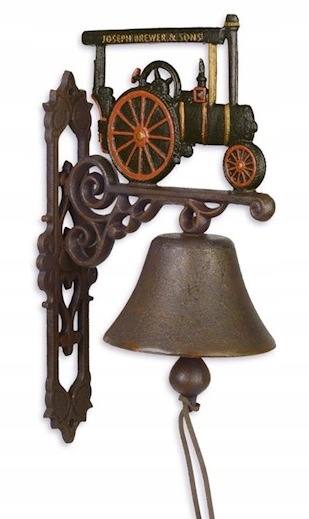 Stylowy Żeliwny Dzwonek Pojazd Parowy