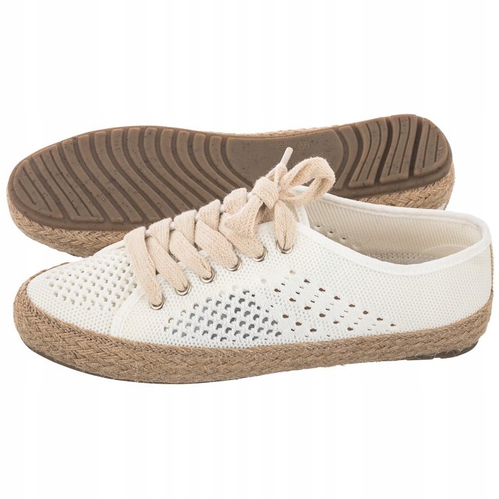 Dámské boty Espadrilky Emu Austrálie Agonis Mac Coconut W12469 Bílé
