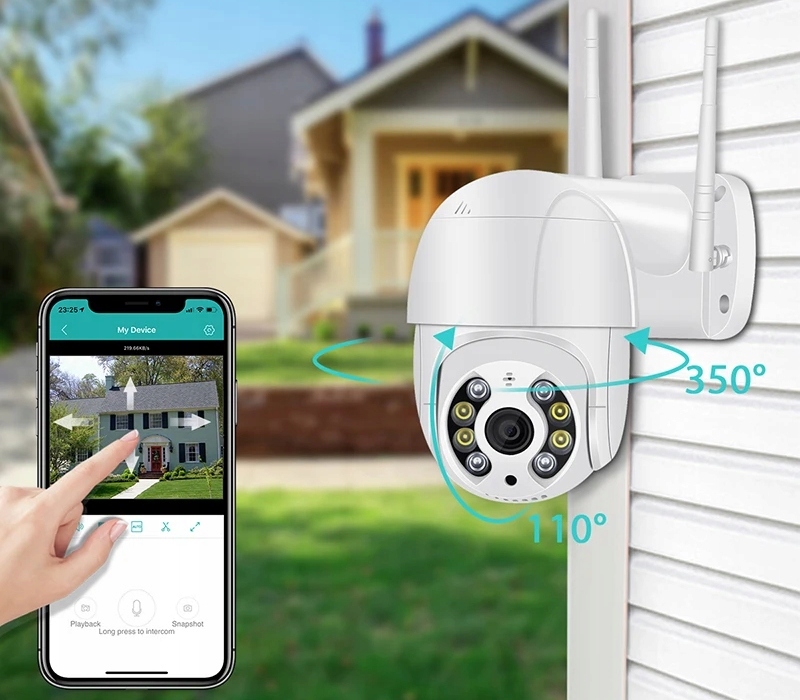 KAMERA OBROTOWA WiFi IP ZEWNĘTRZNA 4x ZOOM 5Mpx 25 FPS Biała Kod producenta A8