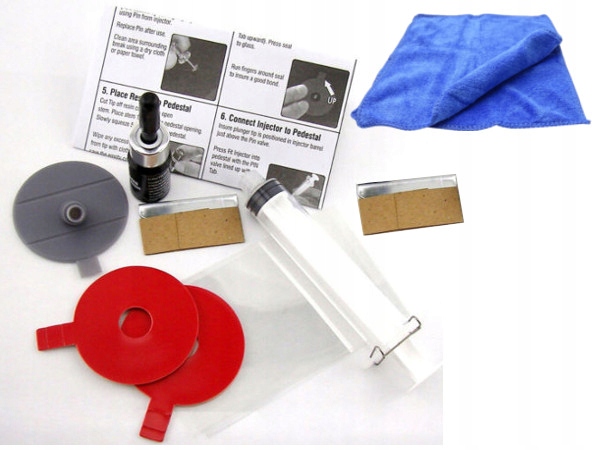 ZESTAW NAPRAWCZY SZYBY SAMOCHODOWEJ KLEJ ODPRYSKI Producent Ertons