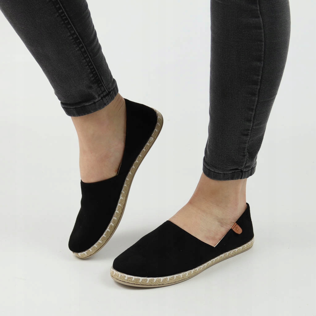 Espadryle News 20TX02-2416 Czarne 37 Oryginalne opakowanie producenta pudełko