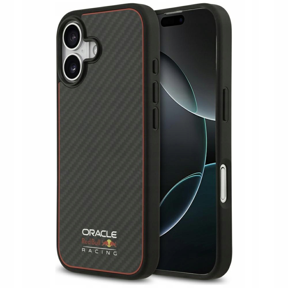 Pouzdro Red Bull Kevlar Logo Matt MagSafe pro iPhone 17, černé