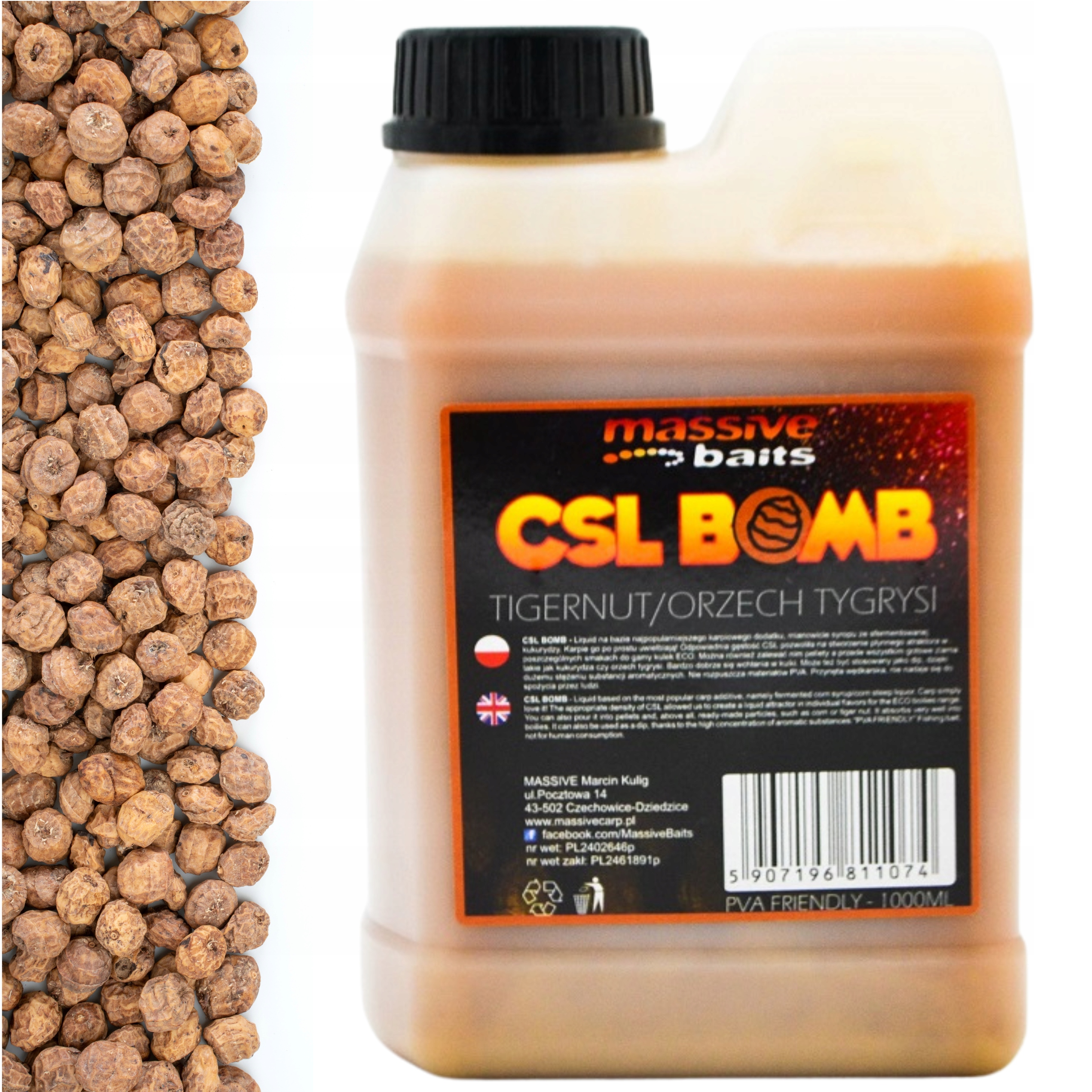 Zalewa Booster Liquid Tigernut Orzech Tygrysi Csl Bomb 1L- Massive
