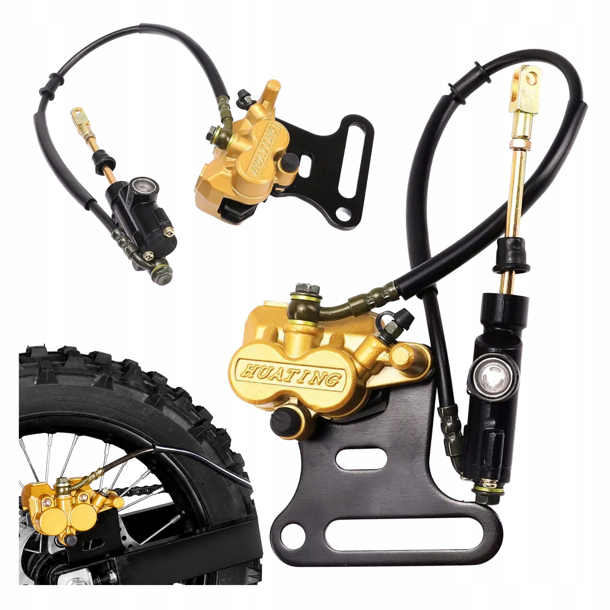 Brzdové Čerpadlo Brzdový Třmen Pro Cross Pitbike Kompletní Brzdová Sada