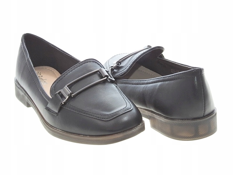 DAMSKIE MOKASYNY EKO SKÓRA GE09-1 Black r.36 Rozmiar 36