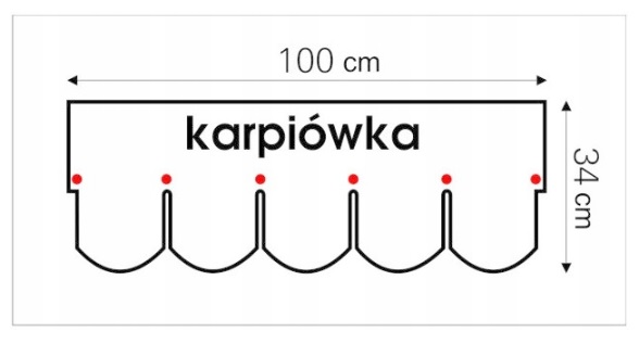 MATIZOL Gont Bitumiczny Karpiówka GRAFIT 3,2m2 Długość 1 m