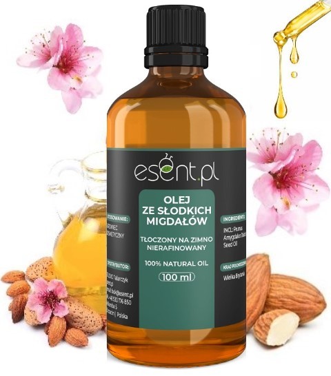 Olej ze Słodkich Migdałów NIERAFINOWANY 100ml ESEN