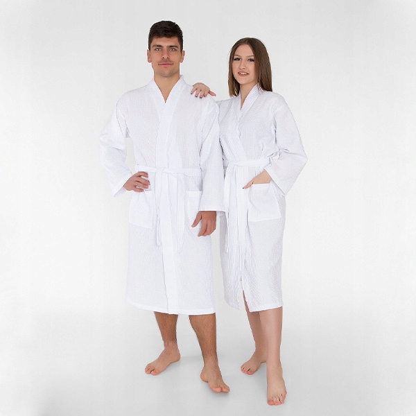 

Szlafrok Gofrowany Waffle Kimono rozmiar M