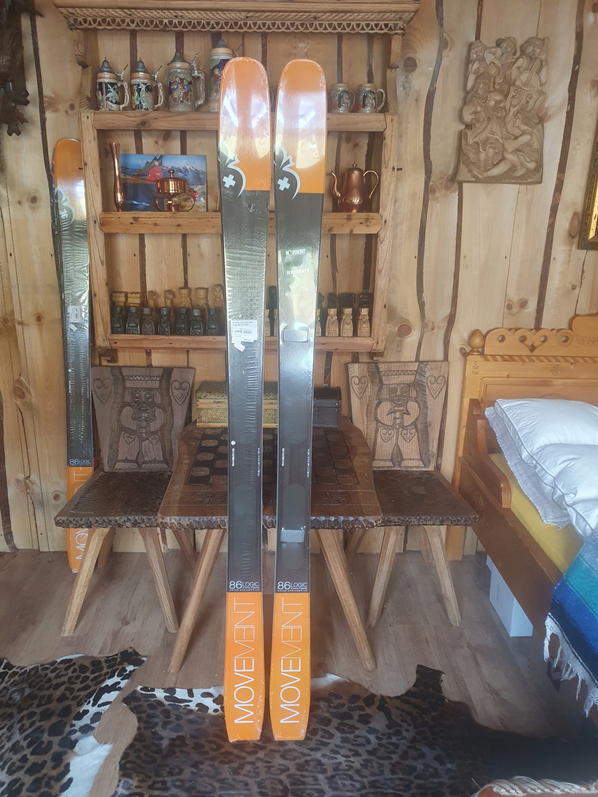 komplet MOVEMENT,logic,86,161cm+ foki skitour-freeride NOWKI