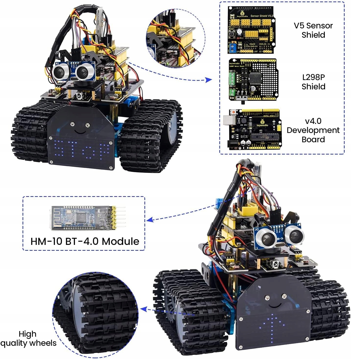 Robot do nauki zestaw 4WD IDE elektronika HIT NEW Kod producenta Robot do nauki zestaw 4WD IDE elektronik