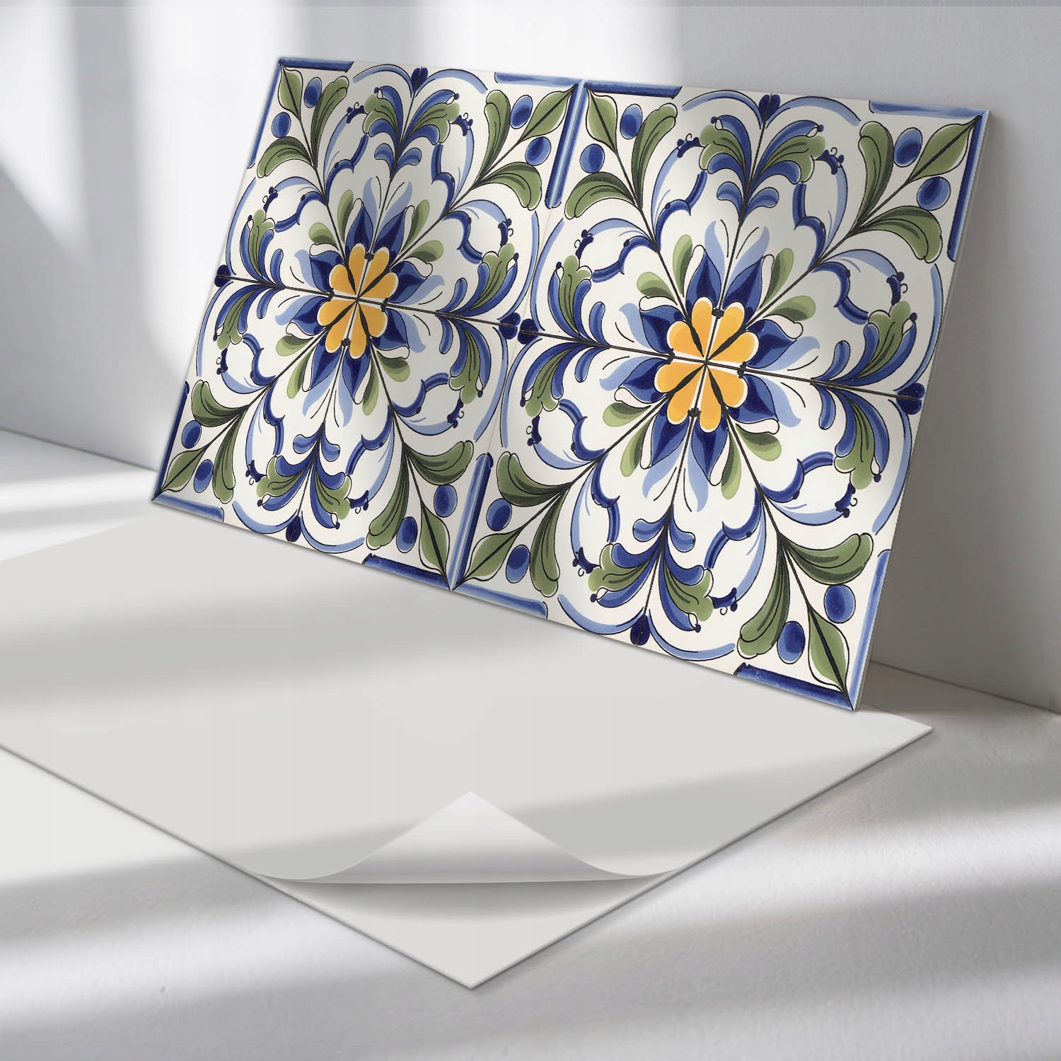 Balíček samolepiacich Pvc panelov Kvetinový keramický vzor 6 ks 60x30 cm