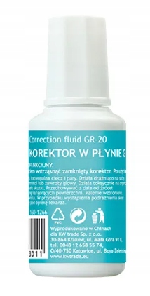 

Korektor w płynie 20 ml Grand