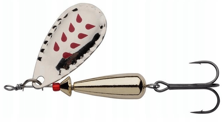 Abu Garcia Obrotówka Droppen 4g Silver Red Marks