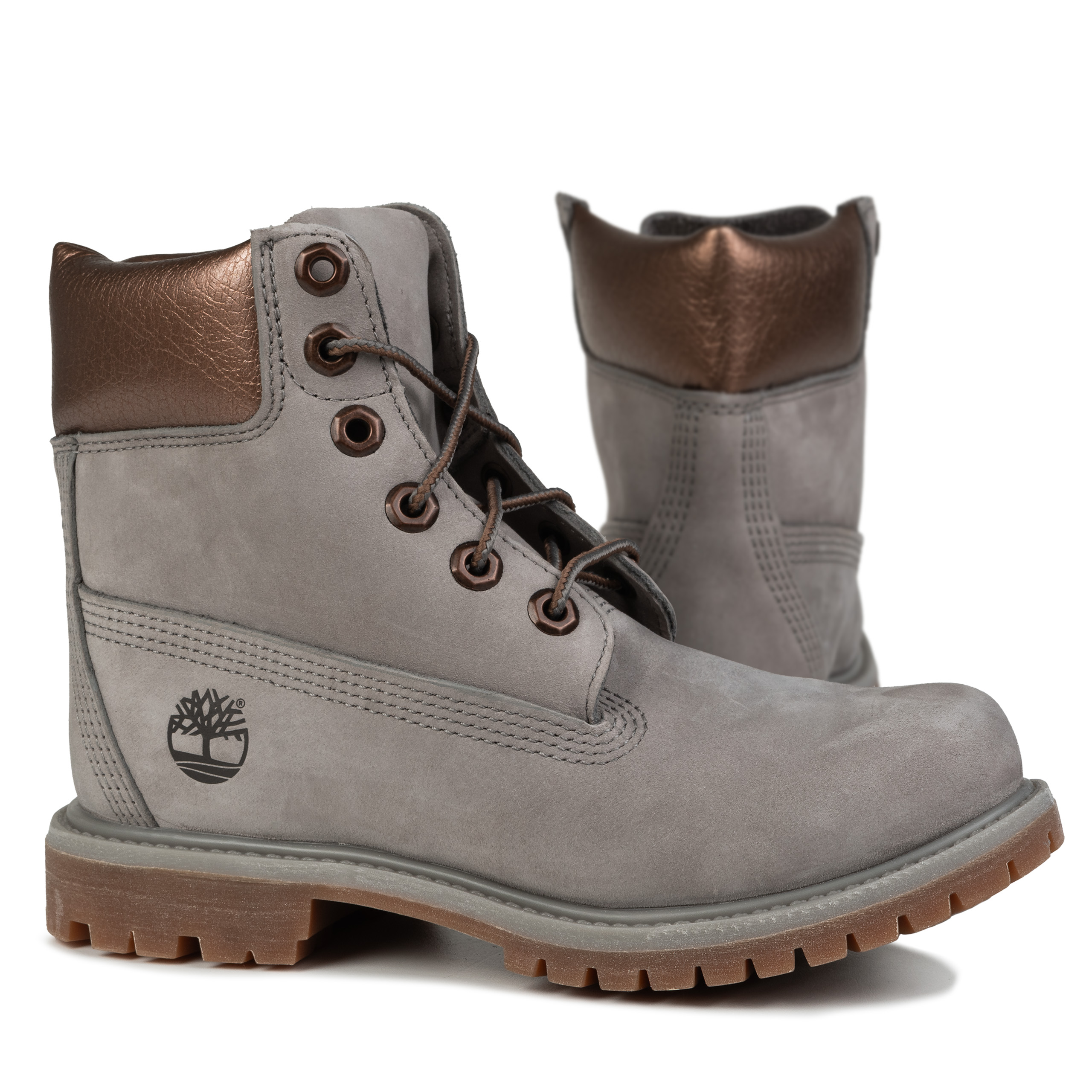 Dámské zimní boty Timberland Premium 6 In Waterproof Boot MD Grey Nubuck