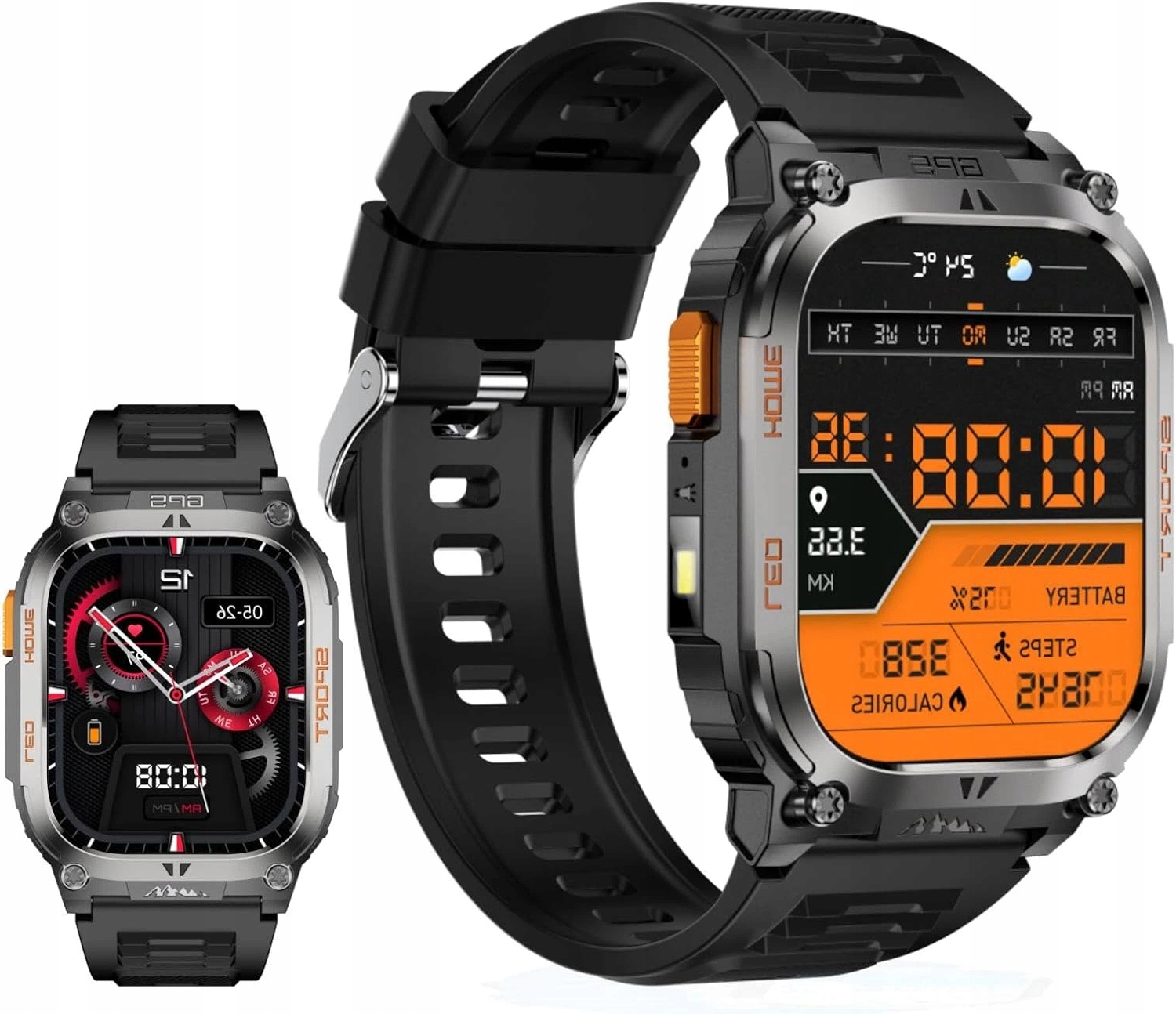 Chytré Hodinky Sportovní pánské Gps Vodotěsné Gps IP68 2.01'' Hd Plavání