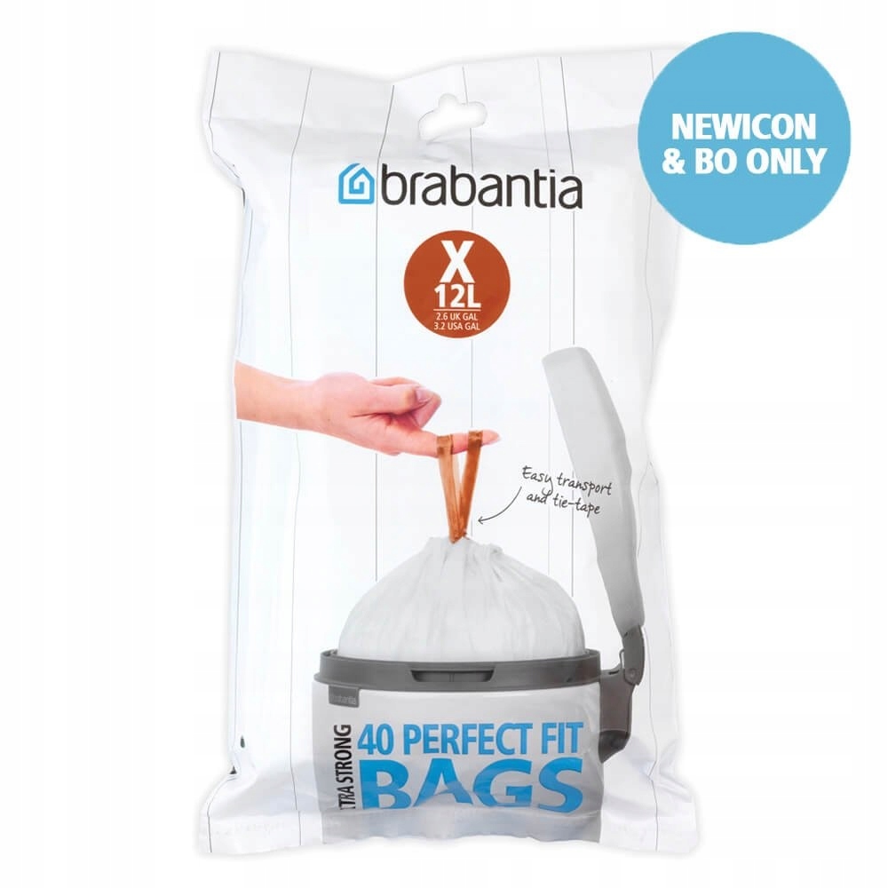 

Worki na śmieci Brabantia Rozmiar X 10 - 12L 40szt