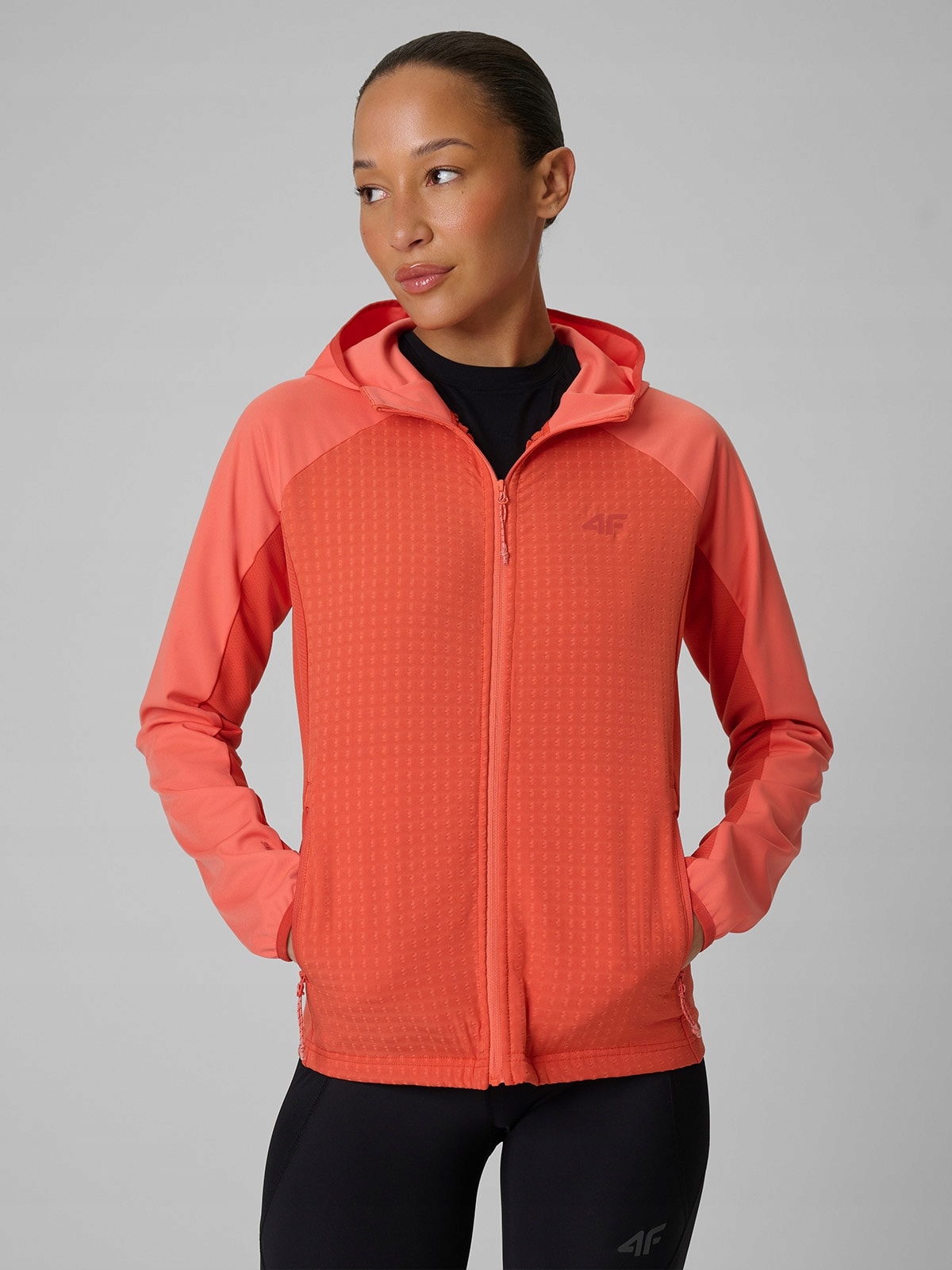 4F Mikina Růžová Rychleschnoucí Xs