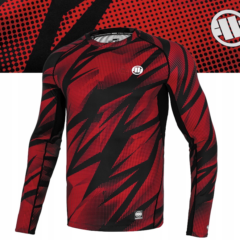 Męski Longsleeve Pitbull Treningowy Rashguard Dot Camo II