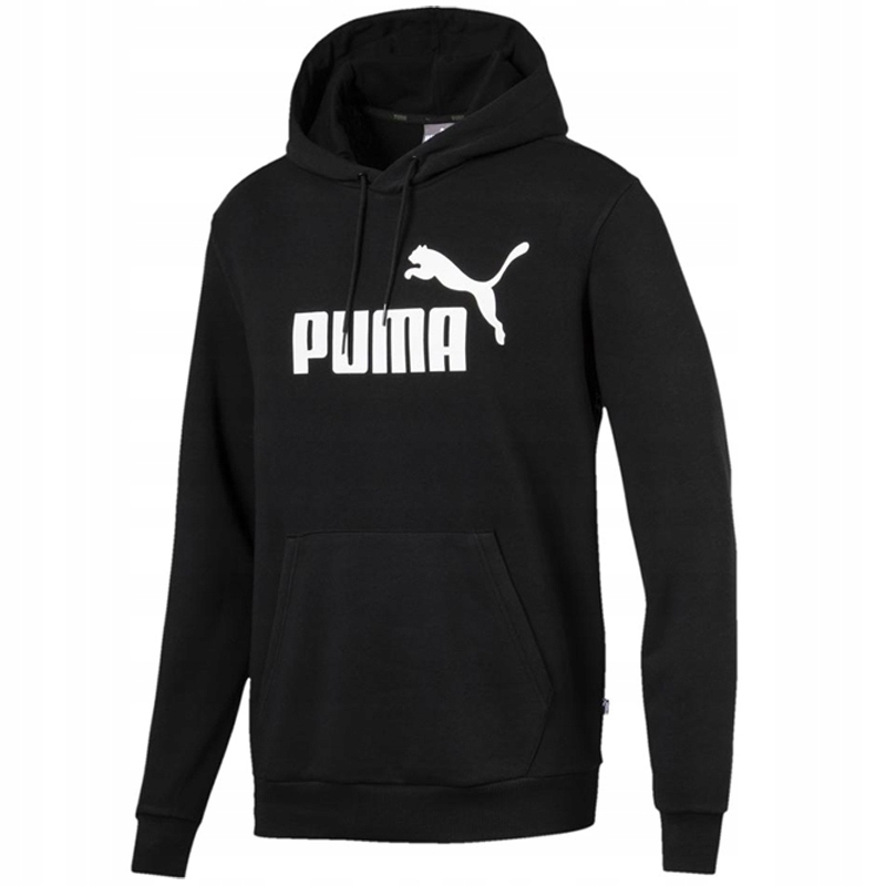 

Puma bluza męska czarna z kapturrm plus size 6XL