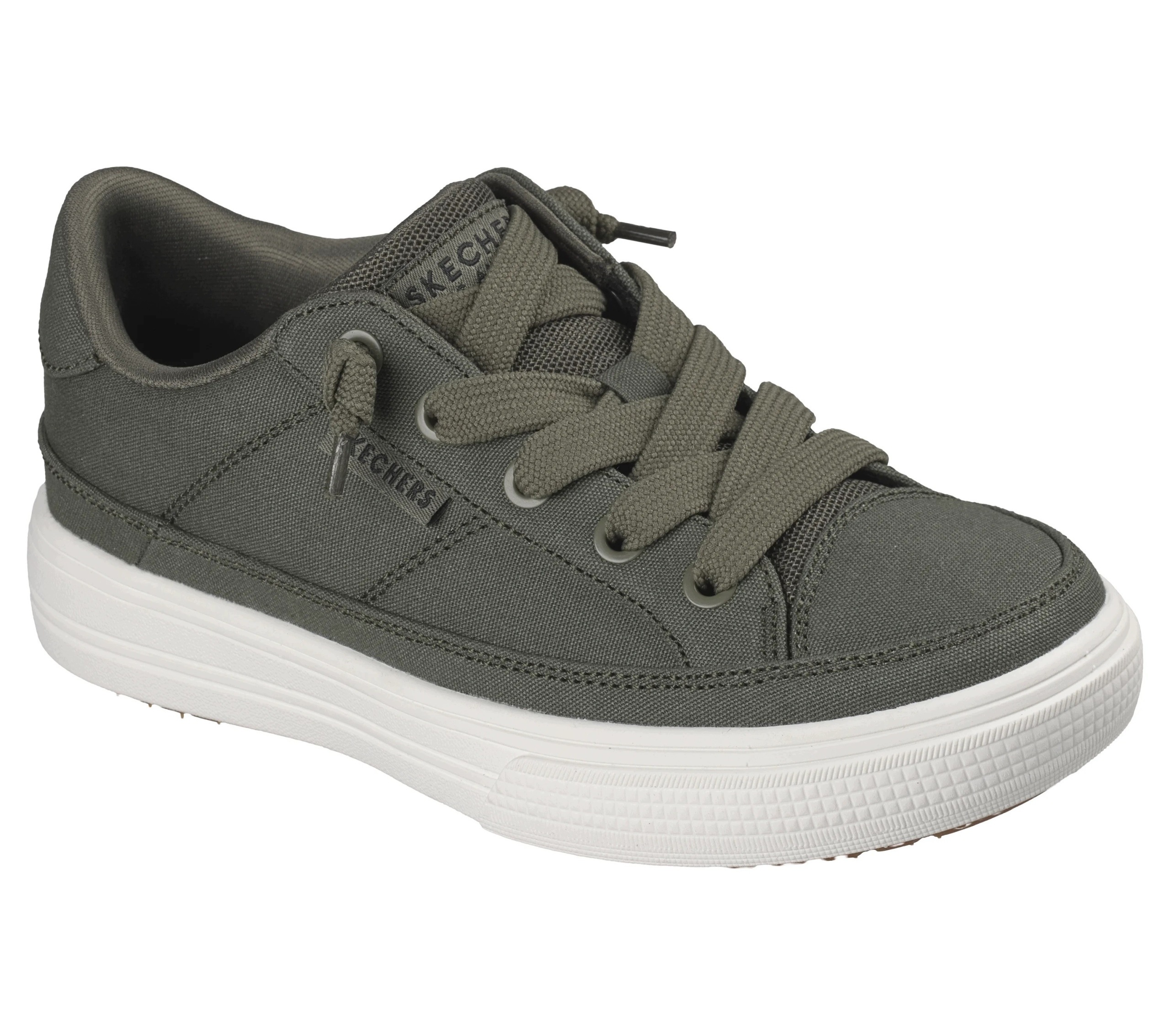 Buty młodzieżowe Skechers Arcade Meet Ya There oliwkowe 418063L Olv