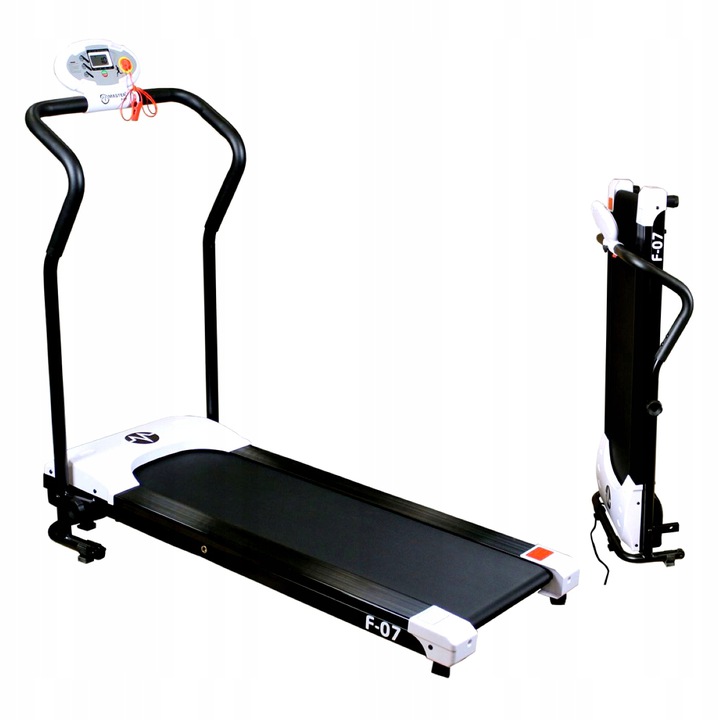 

Bieżnia Elektryczna Czarna 95kg 8km/h Komputer LCD