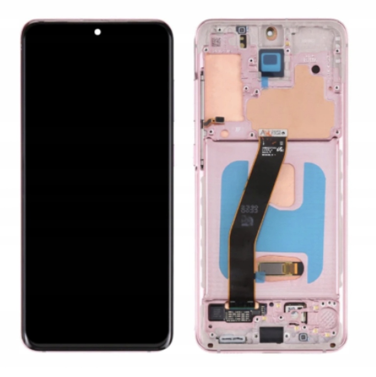 Org LCD displej Samsung S20 4G/5G SM-G980/G981 Ružový S Rámčkom