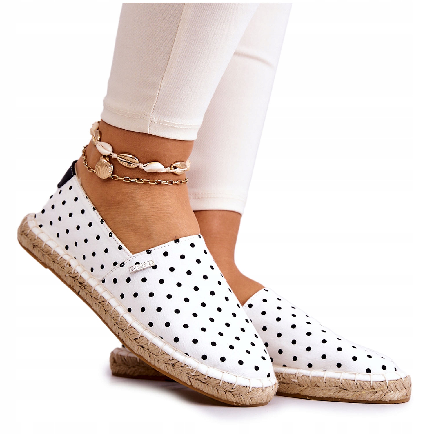 

Espadryle W Groszki Big Star JJ274870 Białe 40