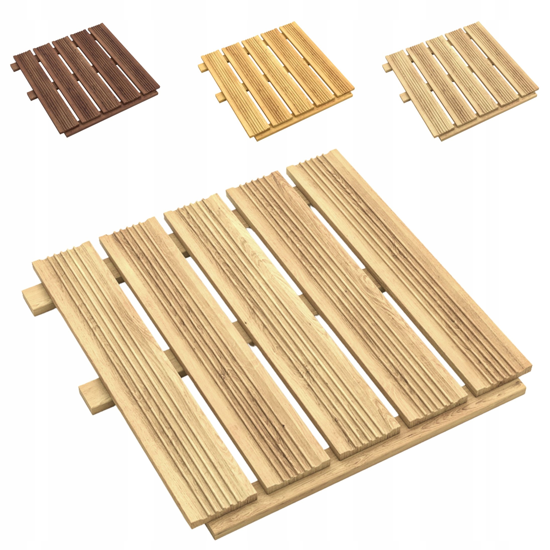 Plošina Dřevěný zahradní balkonový panel 50x50 cm, neimpregnovaný