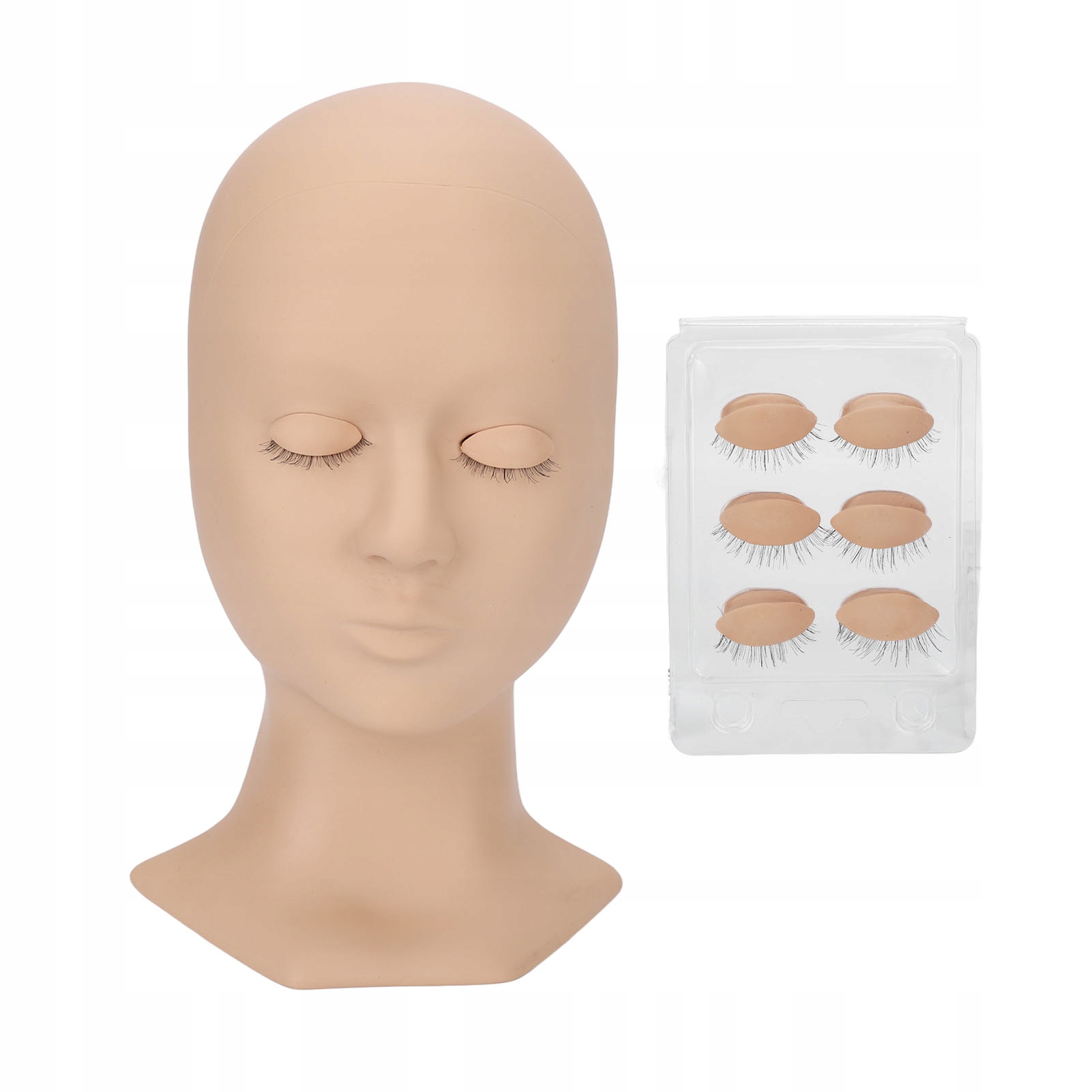 ТРЕНИРОВОЧНАЯ ГОЛОВКА ДЛЯ ОБУЧЕНИЯ НАРАЩИВАНИЮ РЕСНИЦ