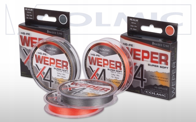 Colmic Weper X4 Grey 0,08 plecionka 150yd