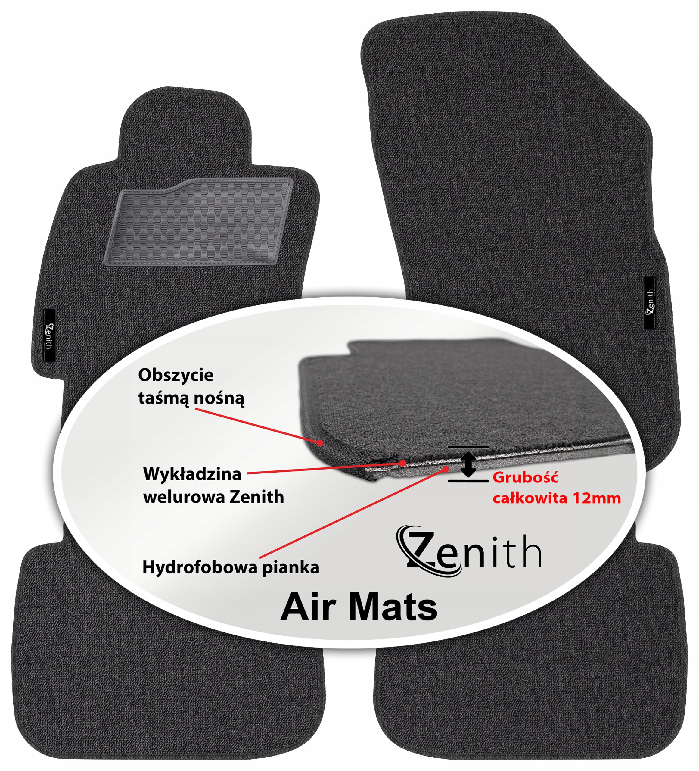 Subaru Outback V 2014-2019 Velúrové koberčeky do auta Zenith Air Mats