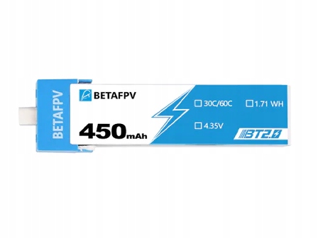 

Akumulator 450mAh BT2.0 BetaFPV 1S 30C