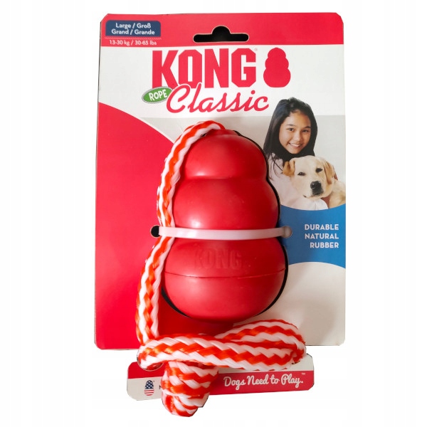 

Kong Classic L Rope Zabawka dla psa z liną