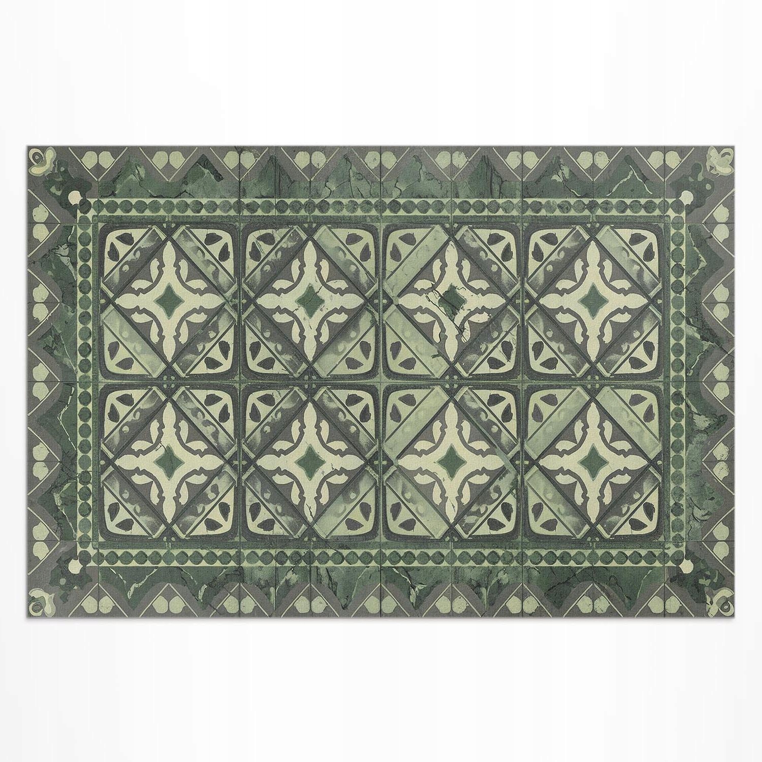 Vonkajší vinylový koberec Rozmer: 150 x 100 cm Symetrické geometrické usporiadanie