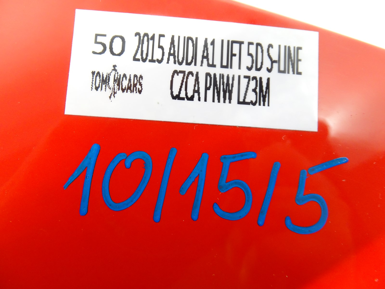 fender right front front AUDI A1 8X LIFT 5D SLINE LZ3M 15R