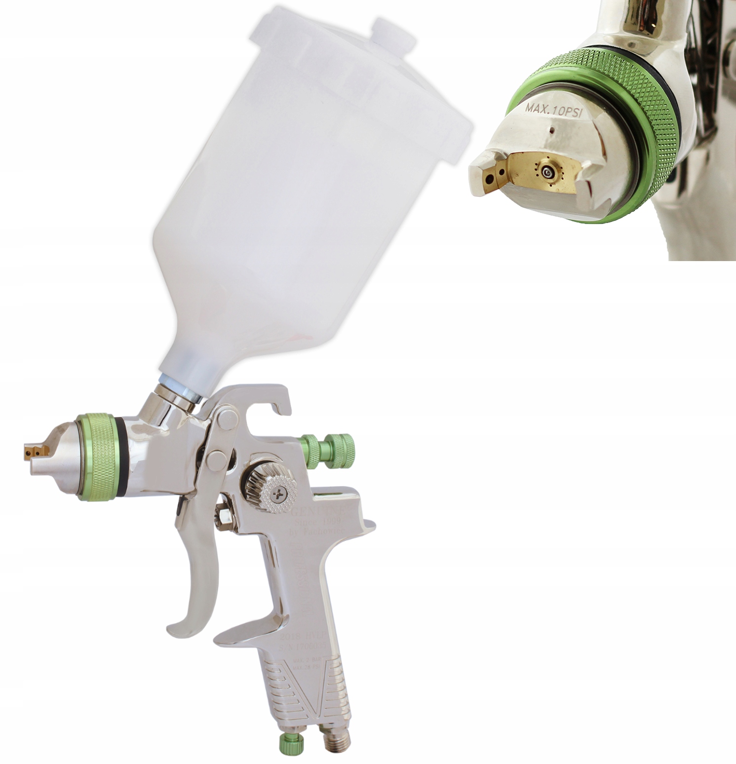 Lakovací pistole Fachowiec Professional Hvlp 2,5 mm 2,5 mm pro lak