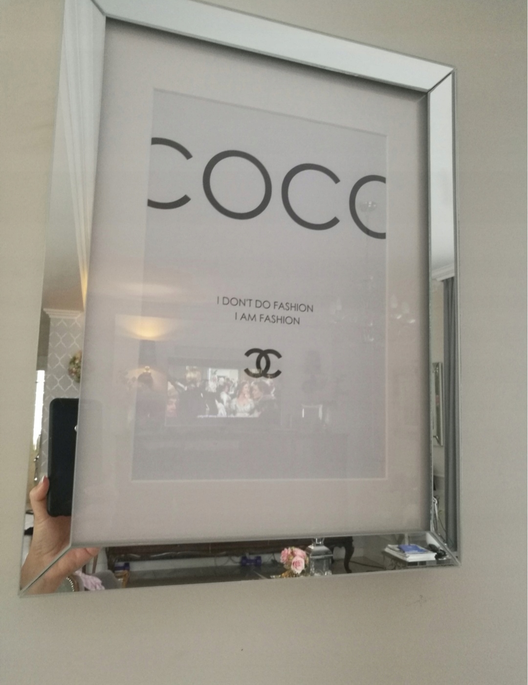 

Ramka lustrzana szklana 46x35 Luxury