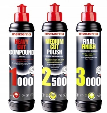 

Zestaw Pasta polerska Menzerna1000 2500 3000GRATIS