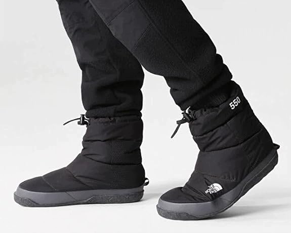 Péřové sněhule zimní boty černé The North Face Nuptse Apres Bootie 45,5