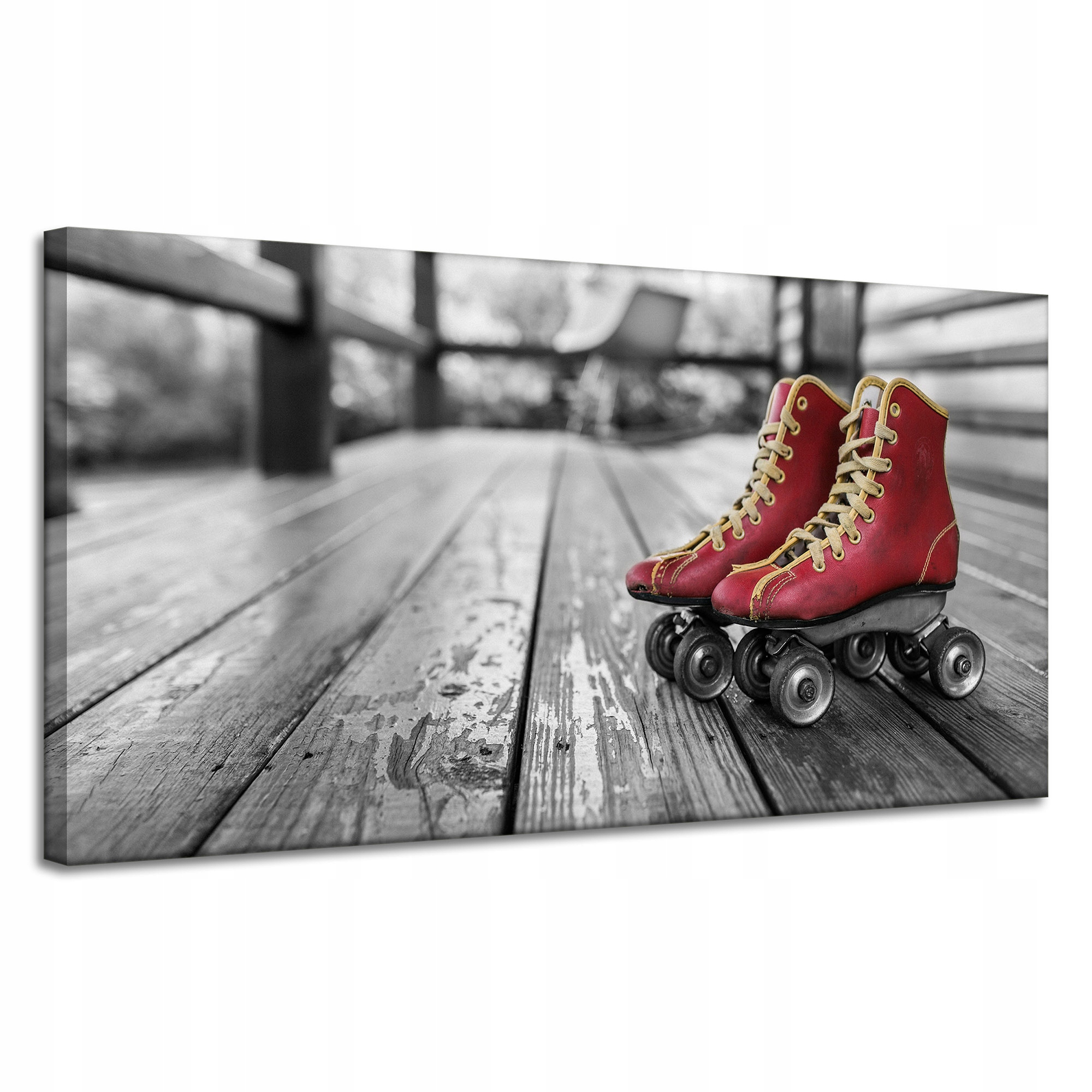 Obrazy na plátně Vintage Červené Rolky 120x60 cm