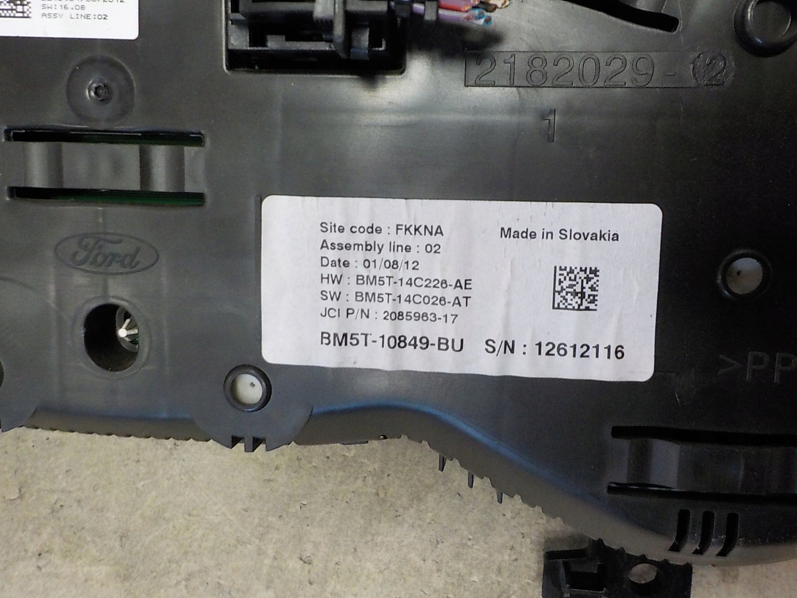 FORD FOCUS III dials dials BM5T-10849-BU