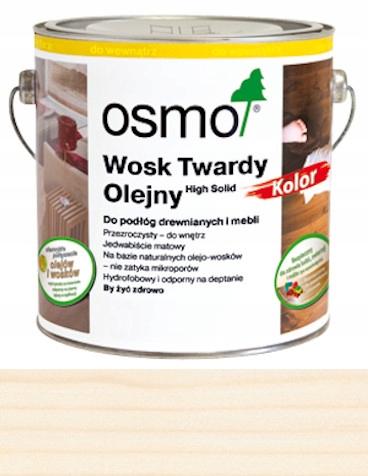 

Osmo Wosk twardy olejny 2,5L Biały