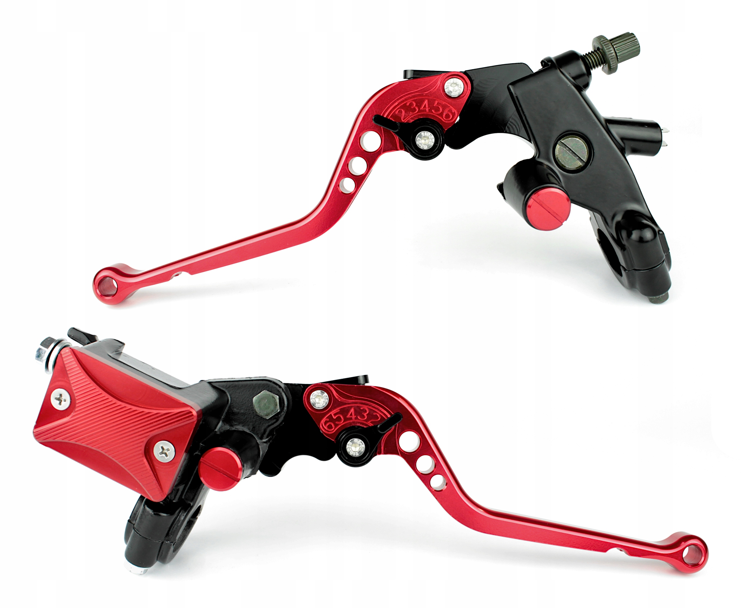 DZWIGNIA POMPA HAMULCA I SPRZEGLA KLAMKI CZERWONE