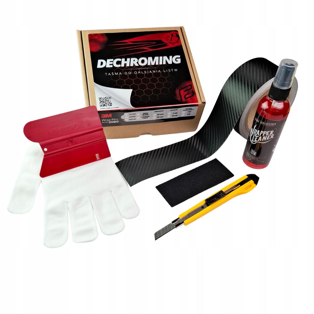 Sada pro odchromování s nástroji Černá Carbon 3M CFS12 5x1000 cm