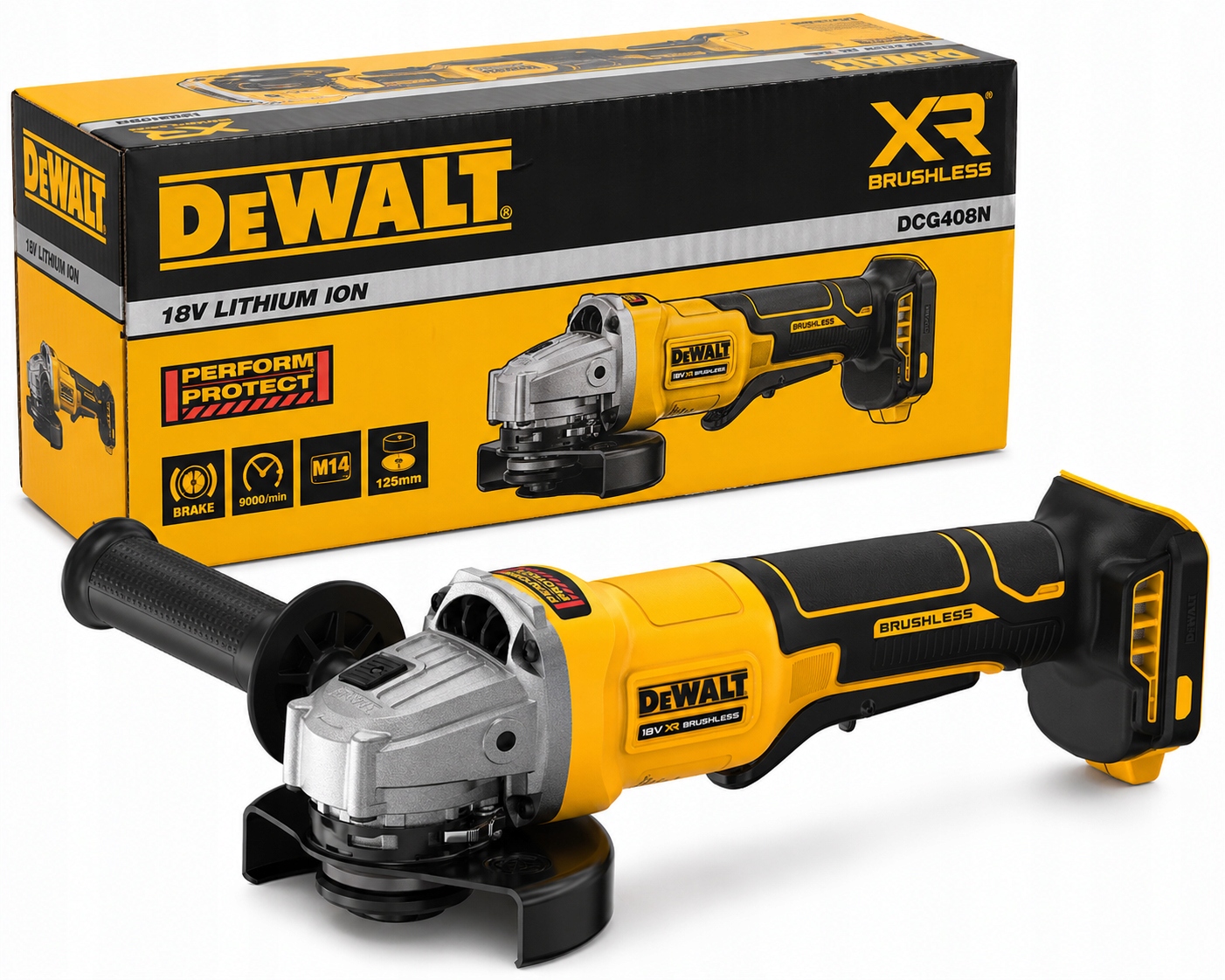 Szlifierka kątowa Akumulatorowa DeWALT DCG408N 18V Xr 125mm Bl Body