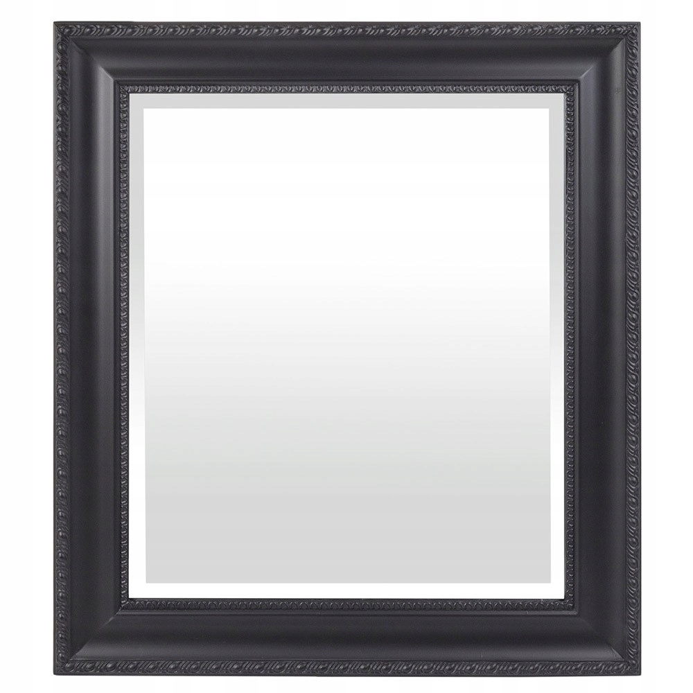 

Lustro Ścienne Fazowane Czarne 75x65cm Nowoczesne
